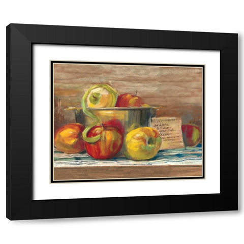 Applesauce Black Modern Wood Framed Art Print with Double Matting by Rowan, Carol