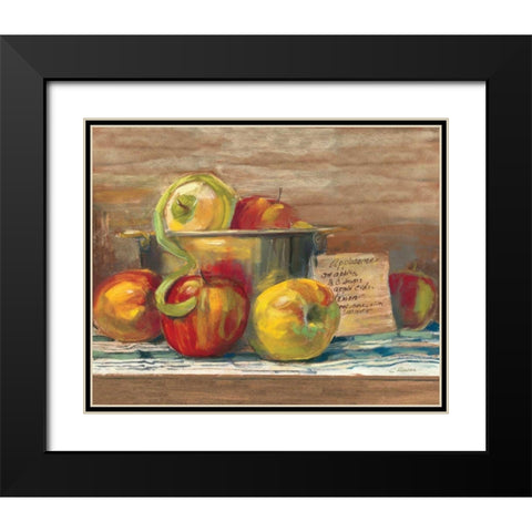 Applesauce Black Modern Wood Framed Art Print with Double Matting by Rowan, Carol