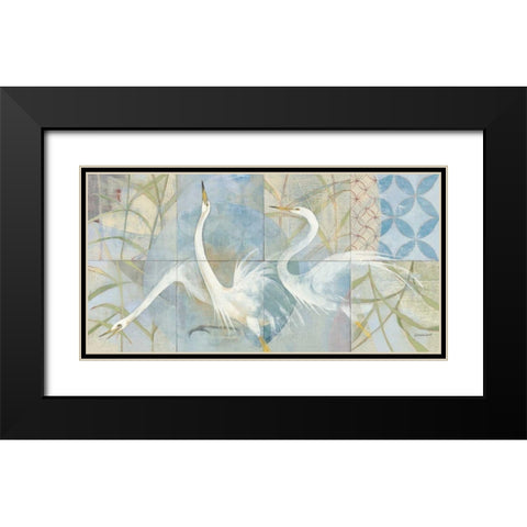 Meadowlands Black Modern Wood Framed Art Print with Double Matting by Lovell, Kathrine