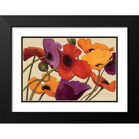 Up Three Black Modern Wood Framed Art Print with Double Matting by Novak, Shirley