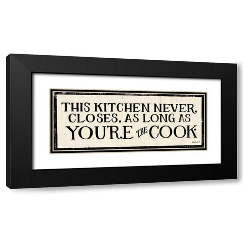 You re the Cook Black Modern Wood Framed Art Print with Double Matting by Lovell, Kathrine
