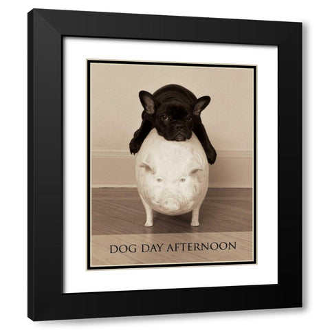 Dog Day Afternoon Black Modern Wood Framed Art Print with Double Matting by Dratfield, Jim