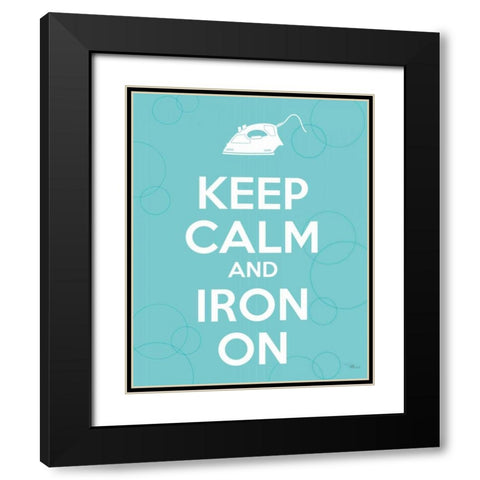 Laundry On II Black Modern Wood Framed Art Print with Double Matting by Pela Studio