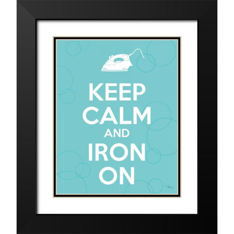 Laundry On II Black Modern Wood Framed Art Print with Double Matting by Pela Studio