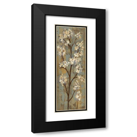 Almond Branch I Black Modern Wood Framed Art Print with Double Matting by Vassileva, Silvia