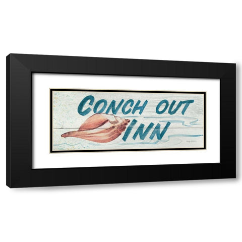 Conch Out Inn- In Color Black Modern Wood Framed Art Print with Double Matting by Tillmon, Avery