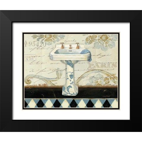 Marche de Fleurs Bath III Black Modern Wood Framed Art Print with Double Matting by Audit, Lisa