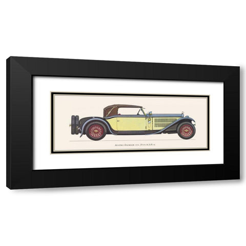 Austro-Daimler 1931 Black Modern Wood Framed Art Print with Double Matting by Fantini, Antonio