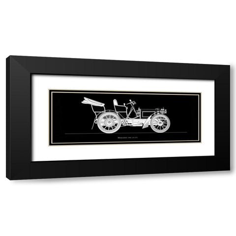 Mercedes 1900 Black Modern Wood Framed Art Print with Double Matting by Fantini, Antonio