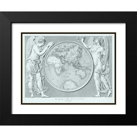 Century Classic I Black Modern Wood Framed Art Print with Double Matting by Baltard, Emile