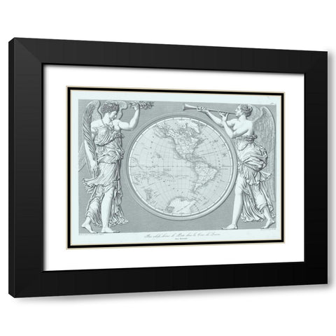 Century Classic II Black Modern Wood Framed Art Print with Double Matting by Baltard, Emile