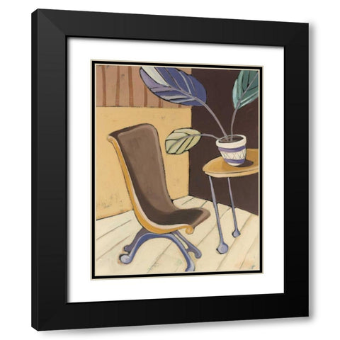 Divine Design I Black Modern Wood Framed Art Print with Double Matting by Paschal, Irene