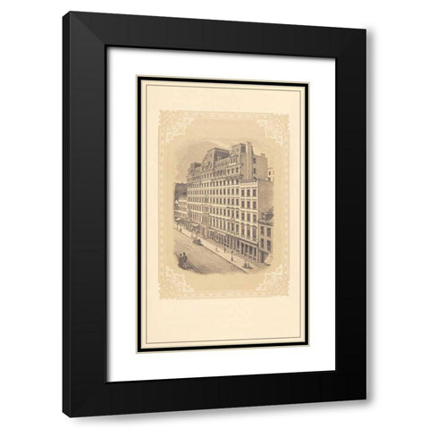 Grand and Crosby Black Modern Wood Framed Art Print with Double Matting by Old New York
