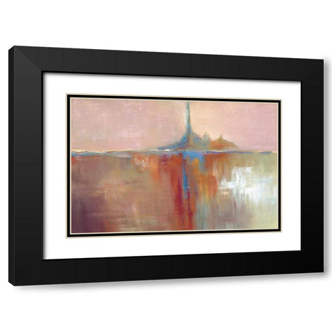 Up Tempo Black Modern Wood Framed Art Print with Double Matting by Chilton, Sarah E
