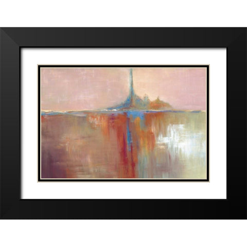 Up Tempo Black Modern Wood Framed Art Print with Double Matting by Chilton, Sarah E