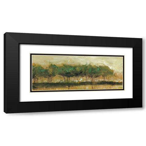 Tiverton Panel I Black Modern Wood Framed Art Print with Double Matting by Roth, Jack