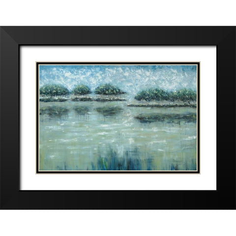 Avery Islands Black Modern Wood Framed Art Print with Double Matting by Roth, Jack