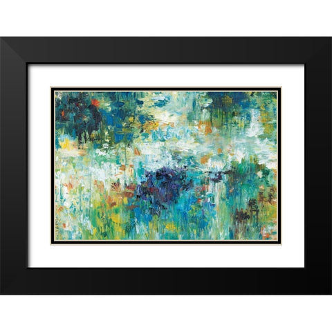 Falling Waters Black Modern Wood Framed Art Print with Double Matting by Roth, Jack