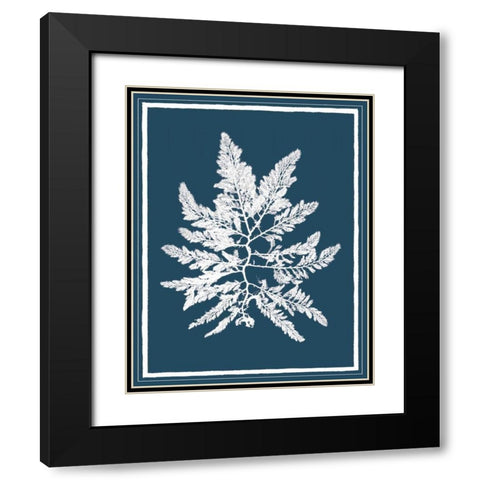 Indigo Seas III Black Modern Wood Framed Art Print with Double Matting by Lawrence, David