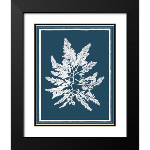 Indigo Seas III Black Modern Wood Framed Art Print with Double Matting by Lawrence, David