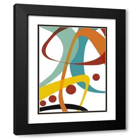 Evolution Ii Black Modern Wood Framed Art Print with Double Matting by Bartlett, Sandra