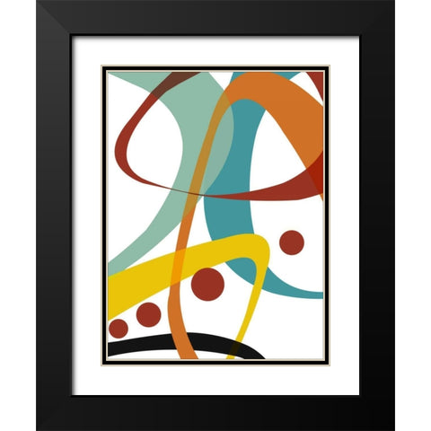 Evolution Ii Black Modern Wood Framed Art Print with Double Matting by Bartlett, Sandra