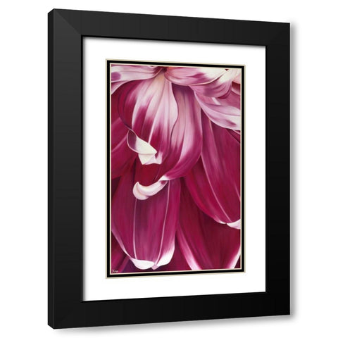 Arti Tulip I Black Modern Wood Framed Art Print with Double Matting by Poelstra-Holzhaus, Yvonne