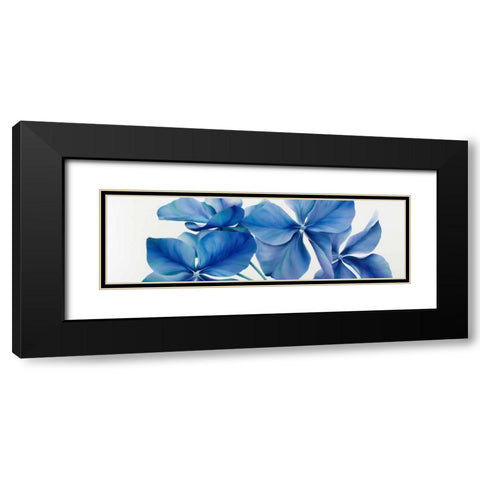 Shiny Bleu Black Modern Wood Framed Art Print with Double Matting by Poelstra-Holzhaus, Yvonne