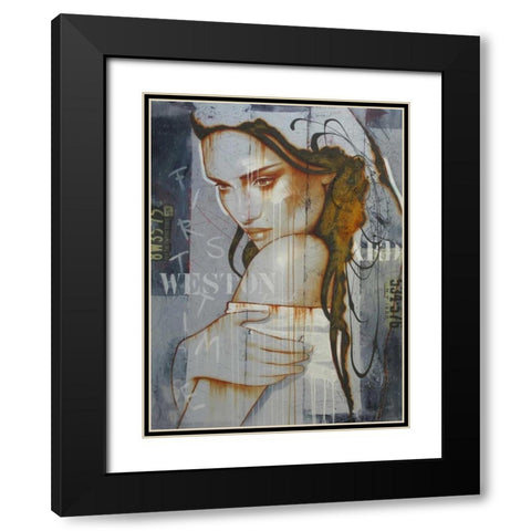 First time in Weston park Black Modern Wood Framed Art Print with Double Matting by Jochem, Hans