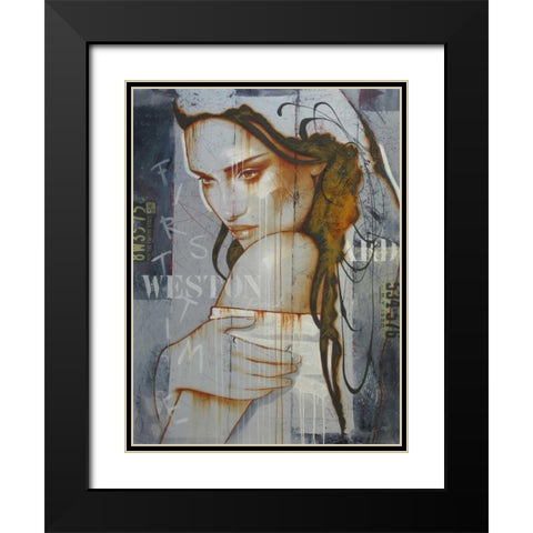 First time in Weston park Black Modern Wood Framed Art Print with Double Matting by Jochem, Hans