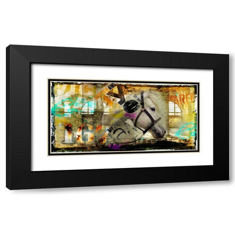 My Friend Black Modern Wood Framed Art Print with Double Matting by Baker, Micha