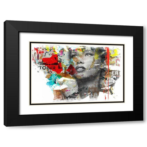 Wish forâ€¦. Black Modern Wood Framed Art Print with Double Matting by Baker, Micha