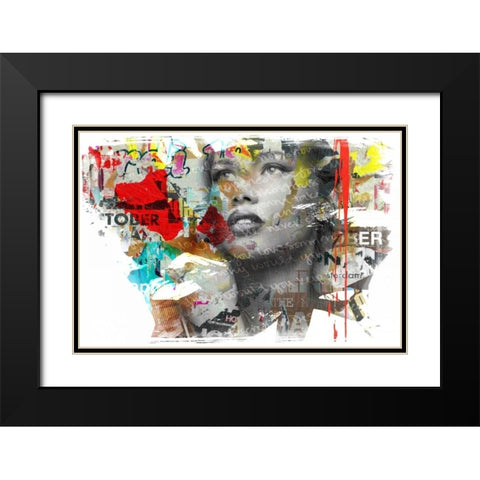 Wish forâ€¦. Black Modern Wood Framed Art Print with Double Matting by Baker, Micha