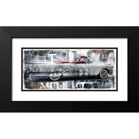 Driving home II Black Modern Wood Framed Art Print with Double Matting by Baker, Micha