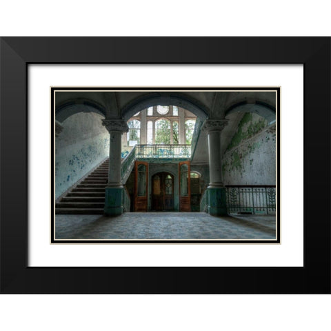 Beelitz sanatorium Black Modern Wood Framed Art Print with Double Matting by Sneeuw, Ivo