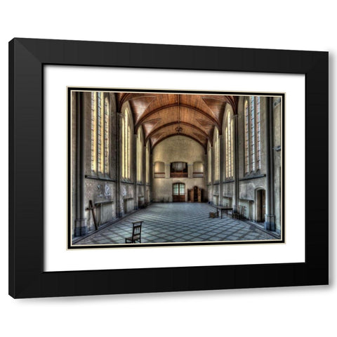 Salve Mater Black Modern Wood Framed Art Print with Double Matting by Sneeuw, Ivo