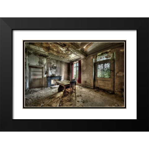 Chateau de vivre I  Black Modern Wood Framed Art Print with Double Matting by Sneeuw, Ivo