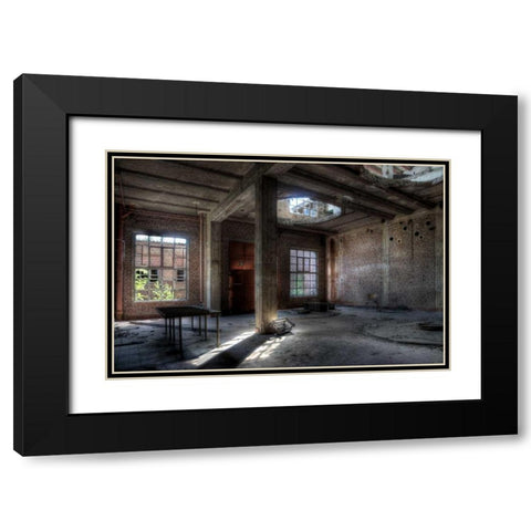 Fylenbosch Black Modern Wood Framed Art Print with Double Matting by Sneeuw, Ivo