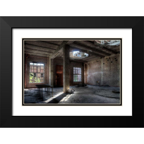 Fylenbosch Black Modern Wood Framed Art Print with Double Matting by Sneeuw, Ivo