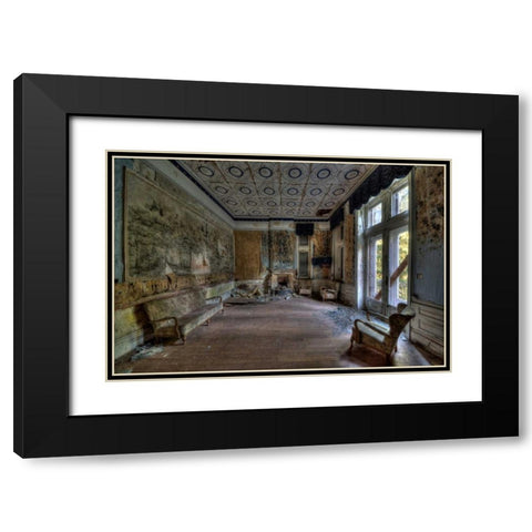 Hotel Rouge III Black Modern Wood Framed Art Print with Double Matting by Sneeuw, Ivo