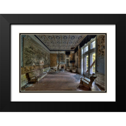 Hotel Rouge III Black Modern Wood Framed Art Print with Double Matting by Sneeuw, Ivo