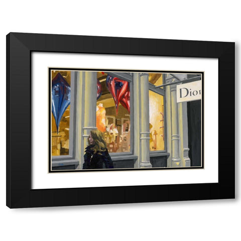 Shopping Black Modern Wood Framed Art Print with Double Matting by Hofstra,HJ