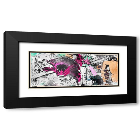 In Action Black Modern Wood Framed Art Print with Double Matting by Albers, Teis