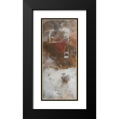 Abstract III Black Modern Wood Framed Art Print with Double Matting by Simonis, Julia