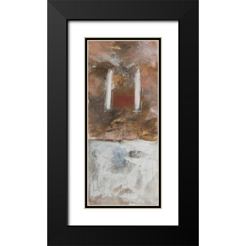 Abstract IV Black Modern Wood Framed Art Print with Double Matting by Simonis, Julia