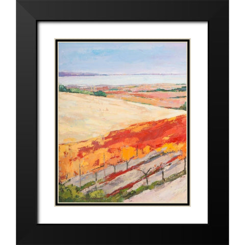 Lovely landscape I Black Modern Wood Framed Art Print with Double Matting by Vierhout, Pieter