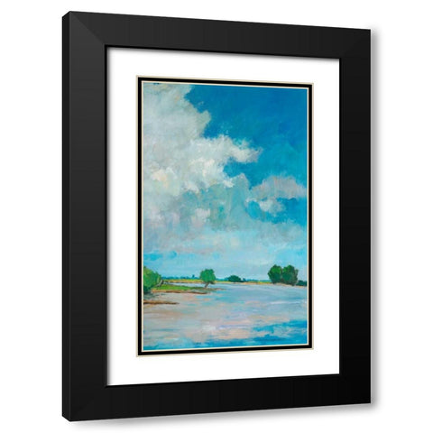 Lakeview I Black Modern Wood Framed Art Print with Double Matting by Vierhout, Pieter