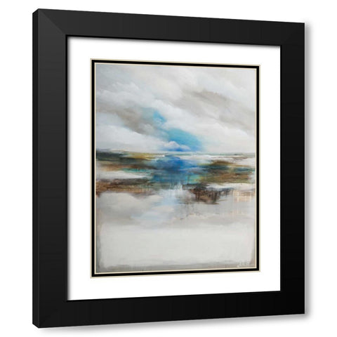 Never ending I Black Modern Wood Framed Art Print with Double Matting by Simonis, Julia