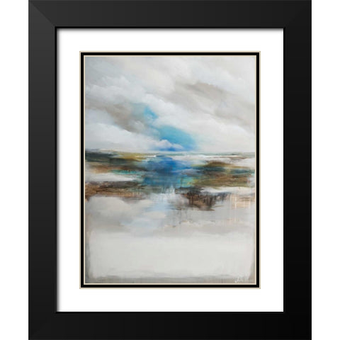 Never ending I Black Modern Wood Framed Art Print with Double Matting by Simonis, Julia