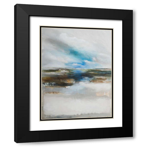 Never ending II Black Modern Wood Framed Art Print with Double Matting by Simonis, Julia